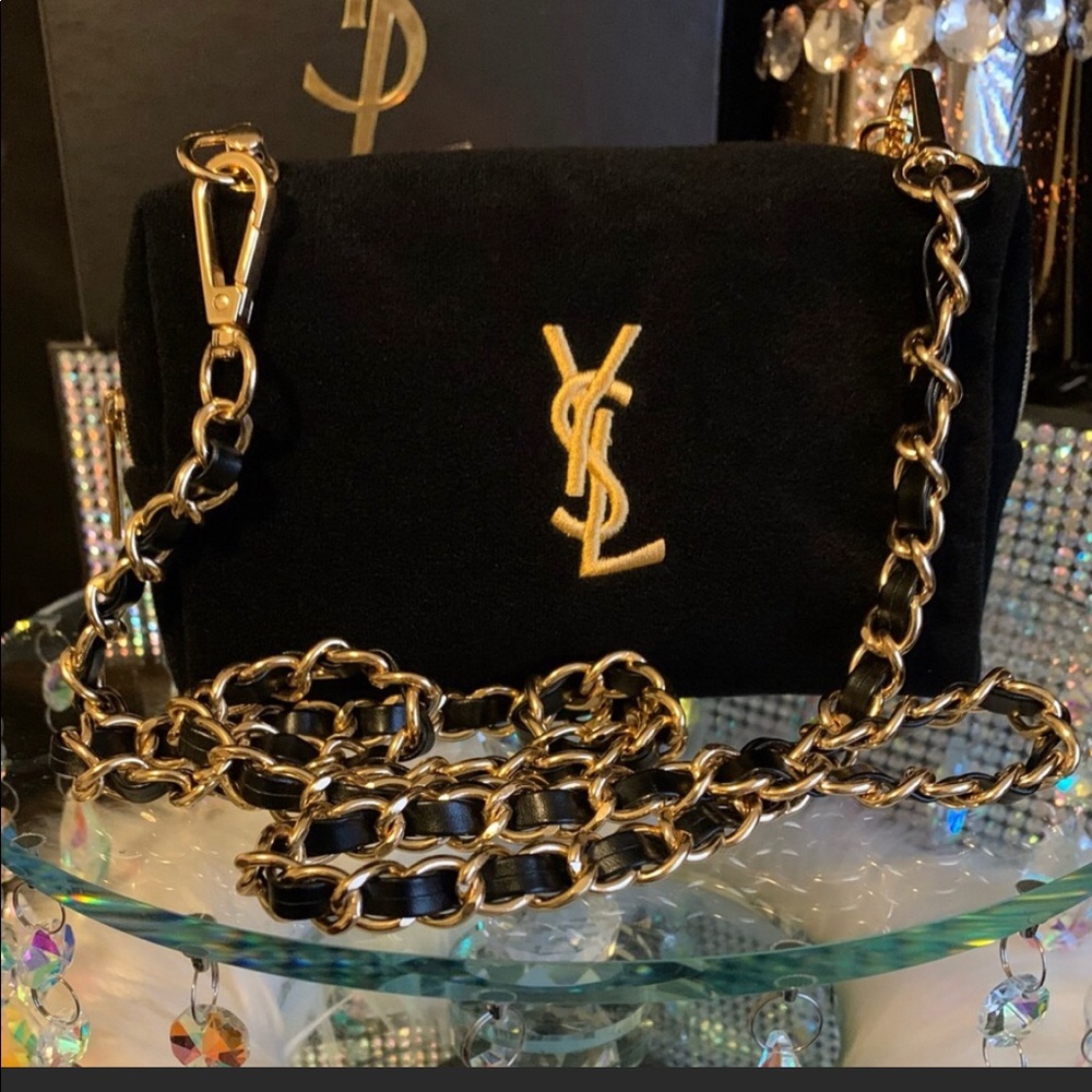 YSL Mini Lou Camera Bag. Black suede, brand new, never used with tags